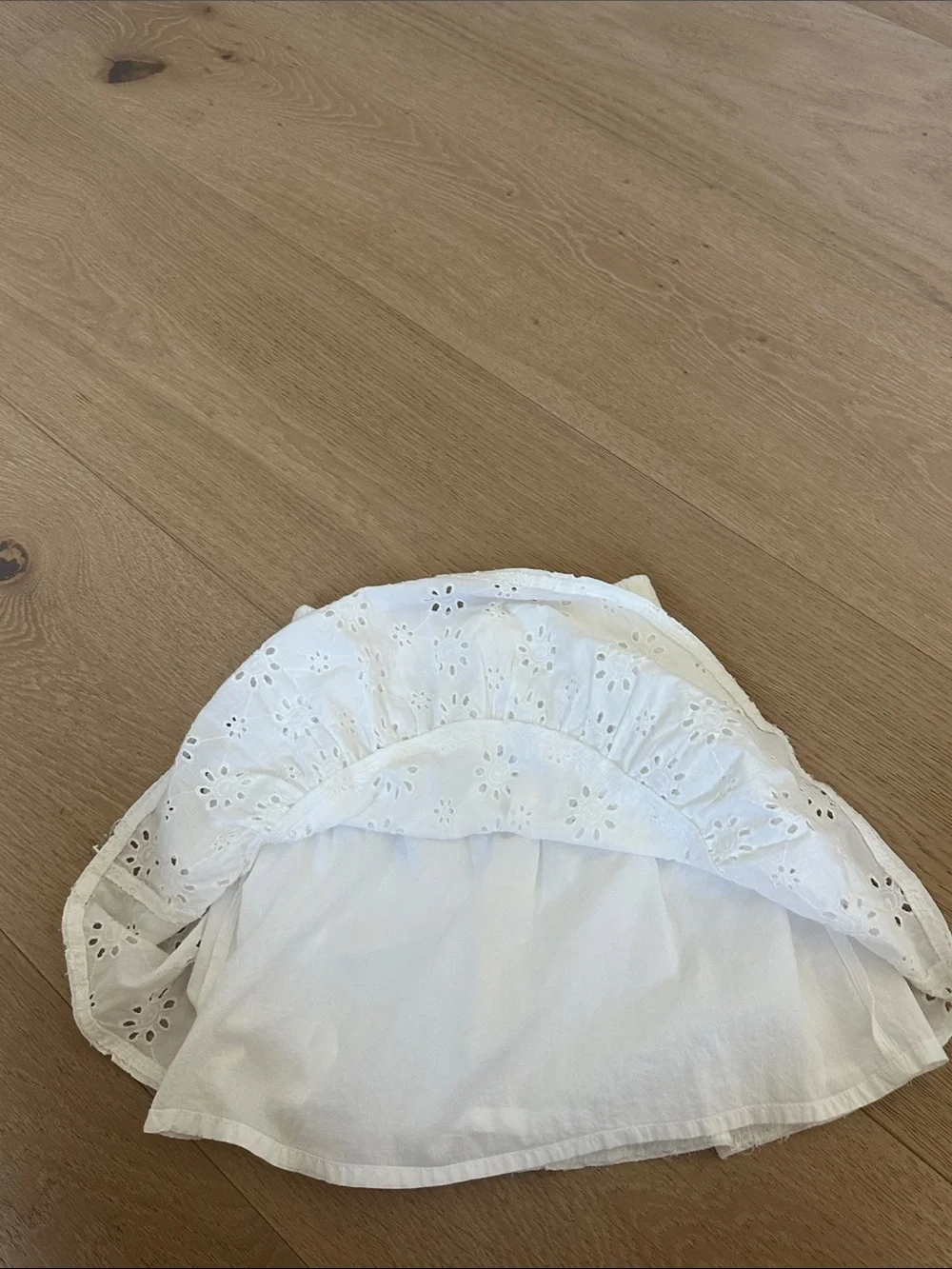 GAP Kids White Eyelet Top & Tiered Skirt Set
